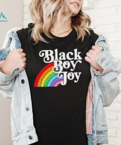 Black Boy Joy Rainbow shirt