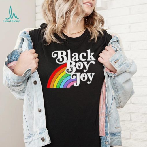 Black Boy Joy Rainbow shirt
