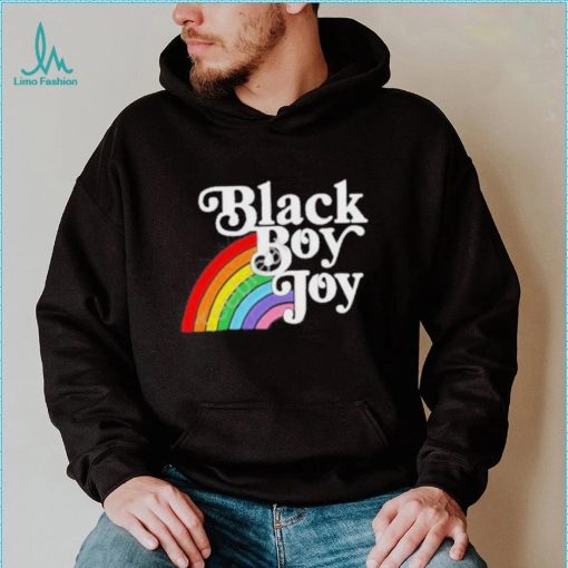 Black Boy Joy Rainbow shirt