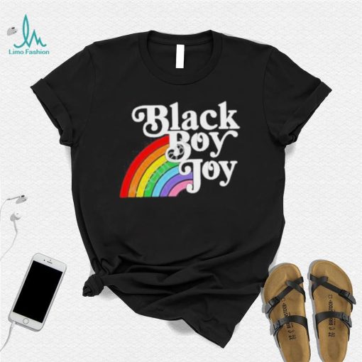Black Boy Joy Rainbow shirt