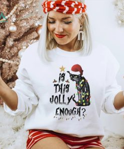 Black Cat Christmas Is This Jolly Enough Shirt