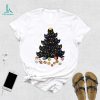 Black Cat Christmas Tree Light Funny Cat Lover Christmas Unisex Shirt