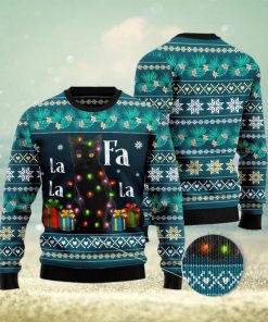 Black Cat Falalala Ugly Christmas Sweater Gift Men Women