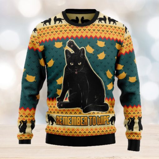 Black Cat Ugly Christmas Sweater Thankgiving Gift Men Women