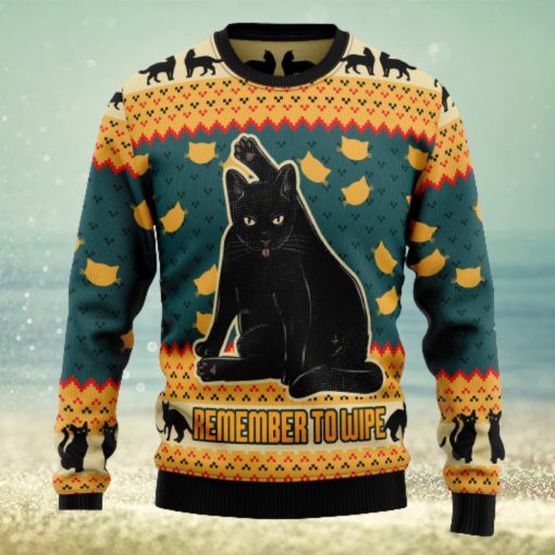 Black Cat Ugly Christmas Sweater Thankgiving Gift Men Women