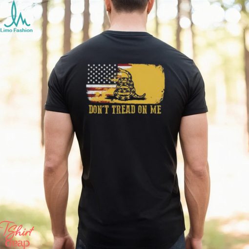 Black Don’T Tread On Me Patriotic Gadsden Flag T Shirt Flags Of The United States Shirt Gift For Men Women