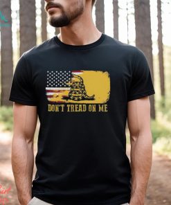 Black Don’T Tread On Me Patriotic Gadsden Flag T Shirt Flags Of The United States Shirt Gift For Men Women