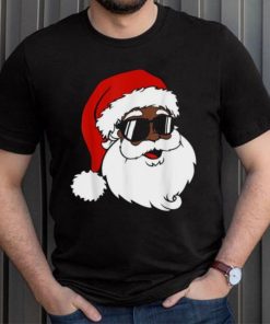 Black Funny Santa Claus Sunglasses Christmas Xmas Boy Girl Shirt