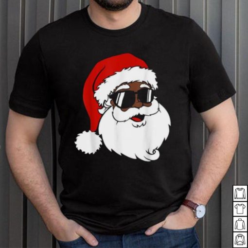 Black Funny Santa Claus Sunglasses Christmas Xmas Boy Girl Shirt