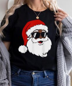 Black Funny Santa Claus Sunglasses Christmas Xmas Boy Girl Shirt
