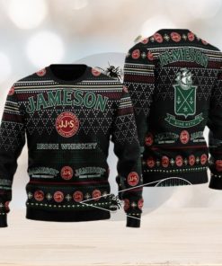 Black Jameson Ugly Christmas Sweater For Men And Women