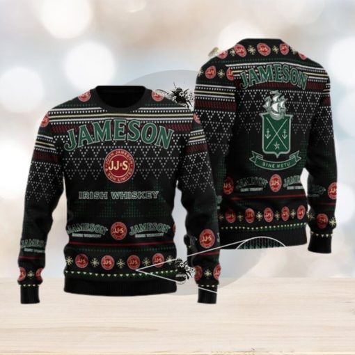 Black Jameson Ugly Christmas Sweater For Men And Women