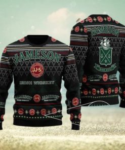 Black Jameson Ugly Christmas Sweater For Men And Women