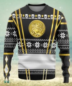 Black Ninja Mighty Morphin Power Rangers Custom Ugly Sweater 3D Gift For Men And Women