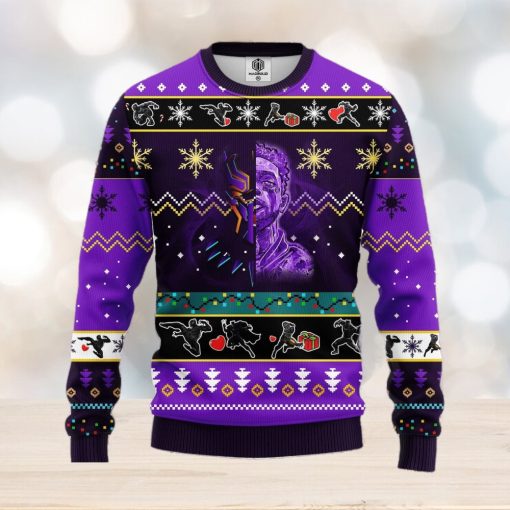 Black Panter Ugly Christmas Sweater Pupple Ideas For Men Women