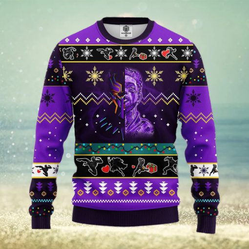 Black Panter Ugly Christmas Sweater Pupple Ideas For Men Women