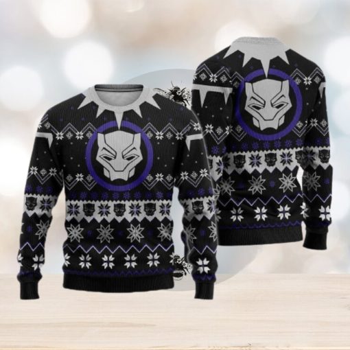 Black Panther Ugly Christmas Sweater For Men And Women