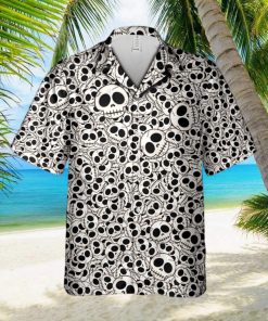 Black   White Skulls 3D Hawaiian Shirt Summer Gift For Men And Women