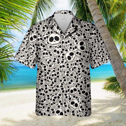 Black   White Skulls 3D Hawaiian Shirt Summer Gift For Men And Women