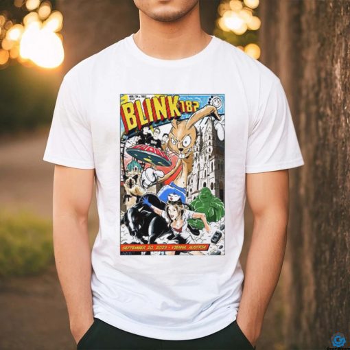 Blink 182 Wiener Stadthalle Halle D Vienna Austria 9 20 2023 Poster Shirt
