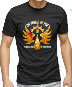 Blood Angels on Wings of fire protectors of Mankind logo shirt