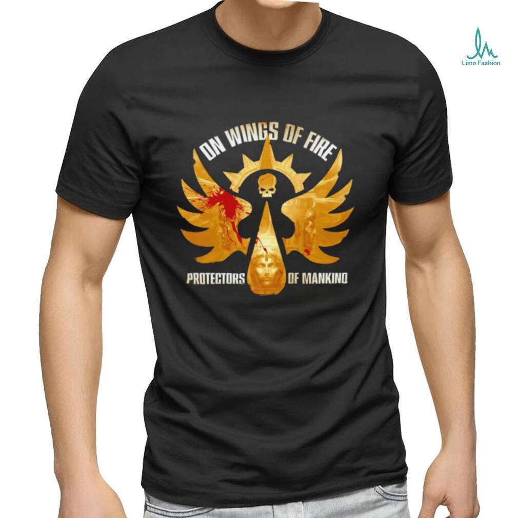 Blood Angels on Wings of fire protectors of Mankind logo shirt Blood Angels on Wings of fire protectors of Mankind logo shirt