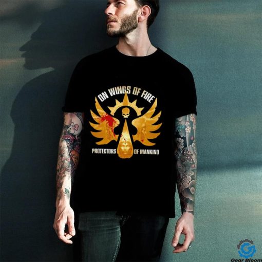 Blood Angels on Wings of fire protectors of Mankind logo shirt