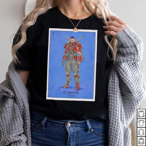 Blue Beetle Carapax El Baddie Loteria Card shirt