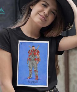 Blue Beetle Carapax El Baddie Loteria Card shirt