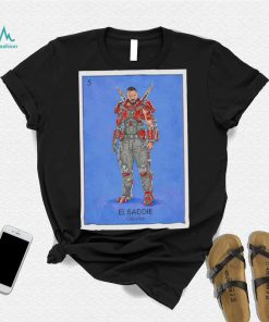 Blue Beetle Carapax El Baddie Loteria Card shirt