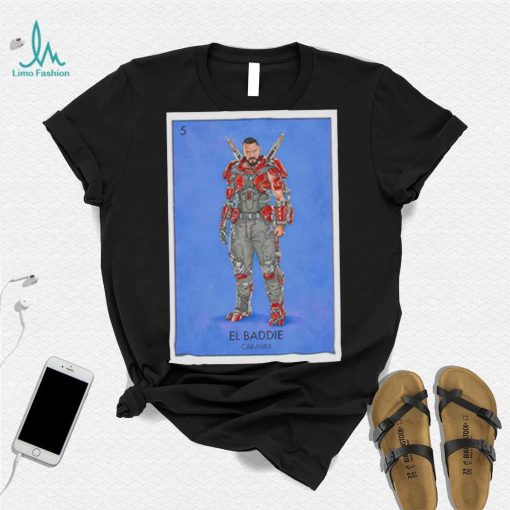 Blue Beetle Carapax El Baddie Loteria Card shirt