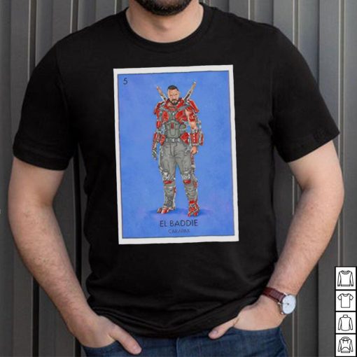 Blue Beetle Carapax El Baddie Loteria Card shirt
