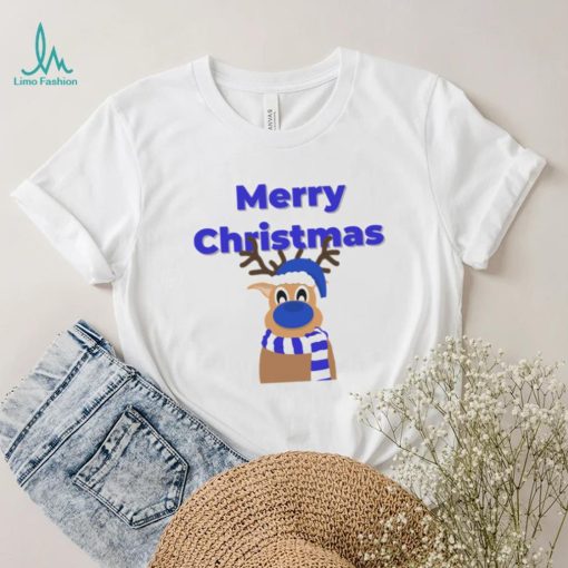 Blue Dolph Everton Merry Christmas Art T Shirt