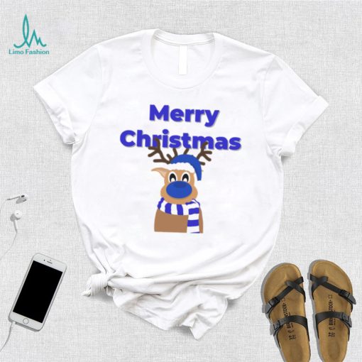Blue Dolph Everton Merry Christmas Art T Shirt
