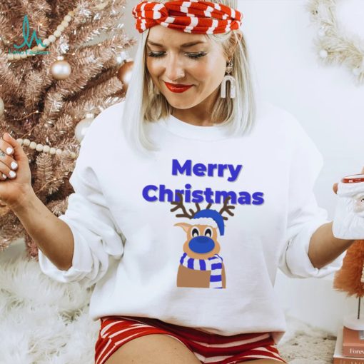 Blue Dolph Everton Merry Christmas Art T Shirt