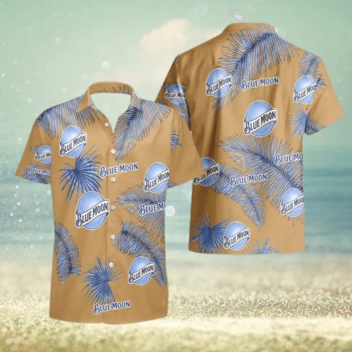 Blue Moon Beer Palm Leaves Tropical Hawaiian Shirt And Shorts Unique Summer Gift