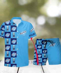 Blue Moon Beer Personalized Name Hawaiian Shirt And Short For Men And Women Summer Holiday Gift