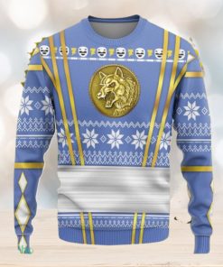 Blue Ninja Mighty Morphin Power Rangers Custom Ugly Sweater 3D Gift For Men And Women