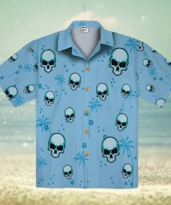 Blue Skull Men Unisex Hawaiian Shirts