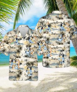 Bluey Family Tropical Island Hawaiian Shirt