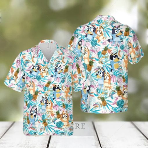 Bluey Hawaiian  Bluey Button Up Shirts