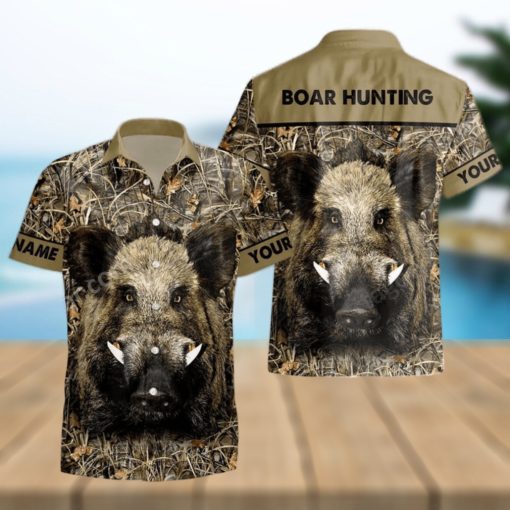 Boar Hunting Personalized Hawaiian Shirt