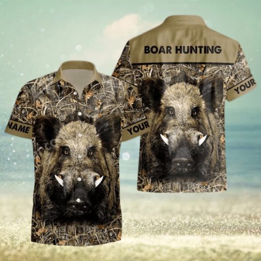 Boar Hunting Personalized Hawaiian Shirt