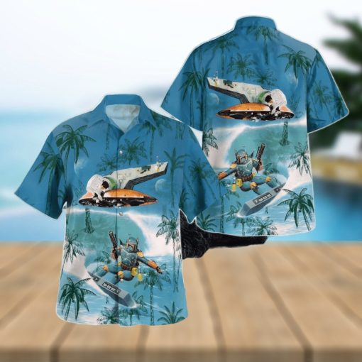 Boba Fett The Mandalorian Surfing Hawaiian Shirt