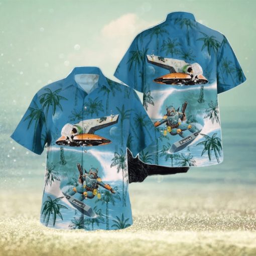 Boba Fett The Mandalorian Surfing Hawaiian Shirt