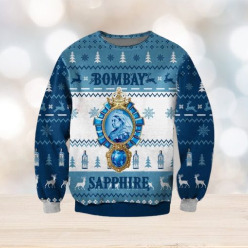 Bombay Sapphire Christmas Ugly Sweater 3D Gift For Men And Women