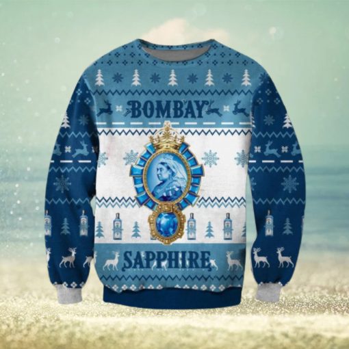 Bombay Sapphire Christmas Ugly Sweater 3D Gift For Men And Women