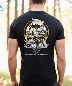 Boston Bruins 20th Anniversary 2003 – 2023 Thank You For The Memories Signature shirt