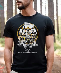Boston Bruins 20th Anniversary 2003 – 2023 Thank You For The Memories Signature shirt