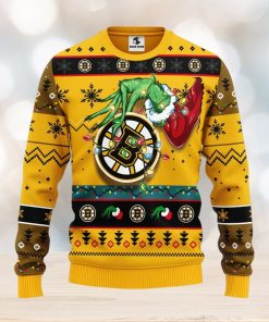 Boston Bruins Grinch Christmas Ugly Sweater